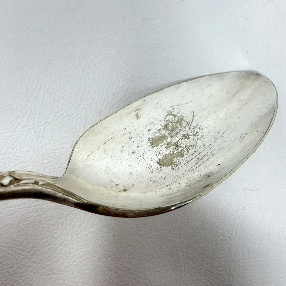 Oneida Valley Rose Serving‎ 4 Pcs 3 Spoons Dinner Fork Silverplate Flatware READ